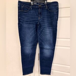 Mossimo Supply Co. Dark Blue Mid Rise Jeggings Size 18/34R